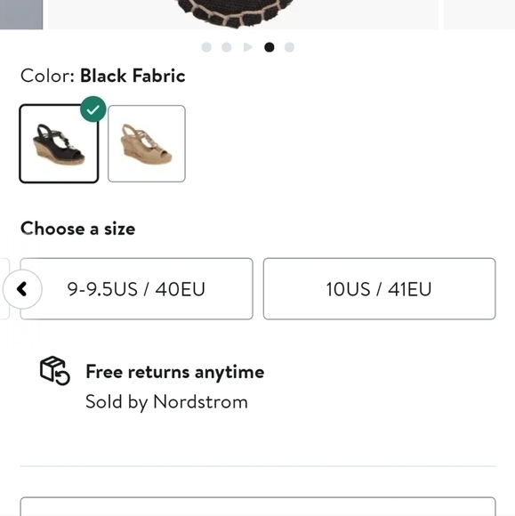 TONI PONS ORIGINAL Sitges Espadrille Sandal in Black Fabric, sz 9 / 40 - Picture 16 of 16